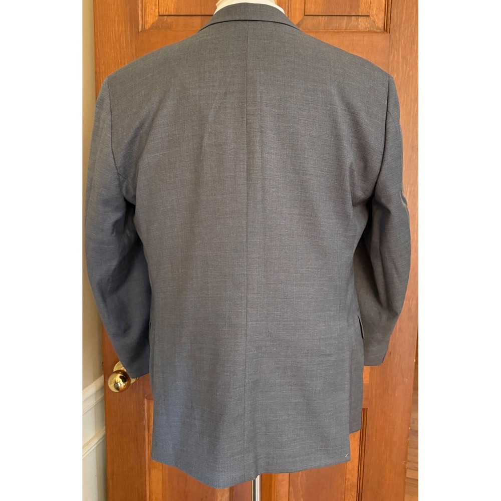 Joseph Abboud Blazer Mens 42S Gray Wool Two-Button Sport Coat Jacket - Picture 4 of 16